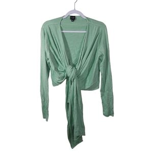 Eileen Fisher Green Lightweight Cardigan Sweater